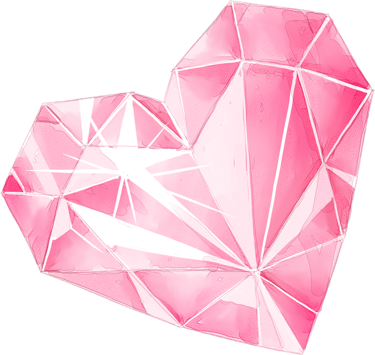 Watercolor Crystal Heart